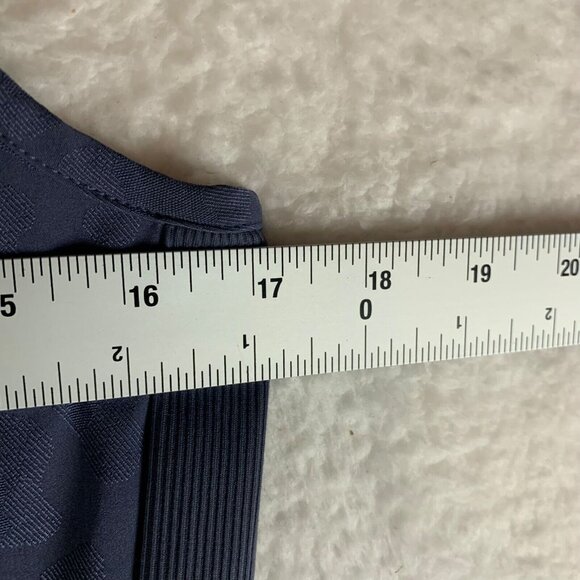 Athleta Brooklyn Women's Blue Animal Print Textured Jumpsuit Size 4 pockets 9139 - Picture 5 of 9